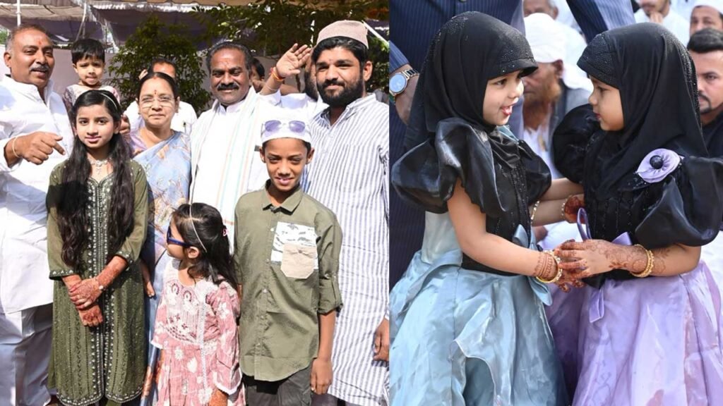 Ramzan Celebrations Nizamabad | ఘనంగా రంజాన్ వేడుకలు.. మైనారిటీల ప్రార్థనలు.. 3 12