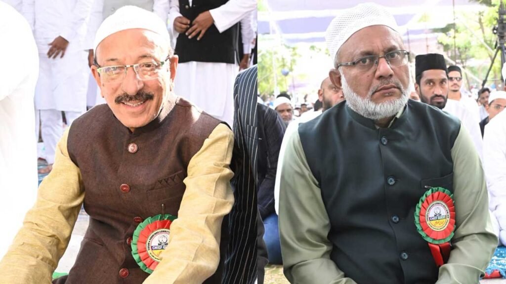 Ramzan Celebrations Nizamabad | ఘనంగా రంజాన్ వేడుకలు.. మైనారిటీల ప్రార్థనలు.. 5 33 1