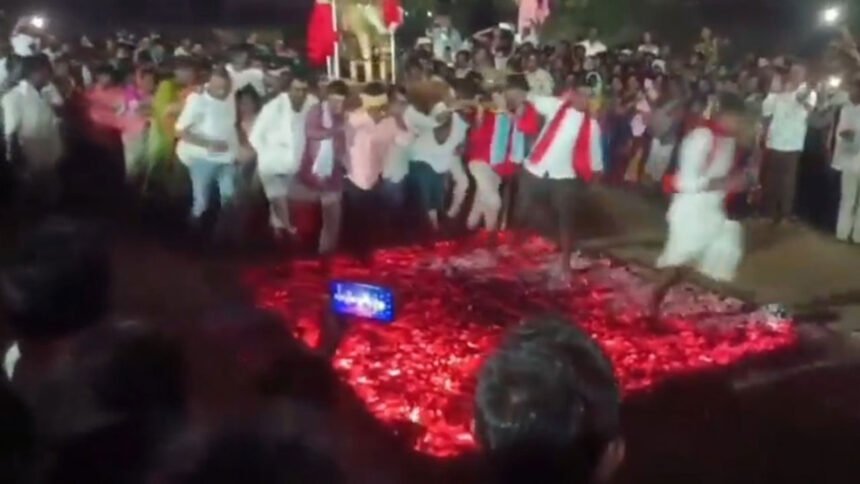 Amanagallu Incident | అగ్నిగుండంలో పడిపోయిన భక్తులు.. పలువురికి తీవ్రగాయాలు 1 Amanagallu Incident