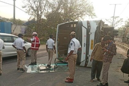 Miyapur Mini Bus Accident