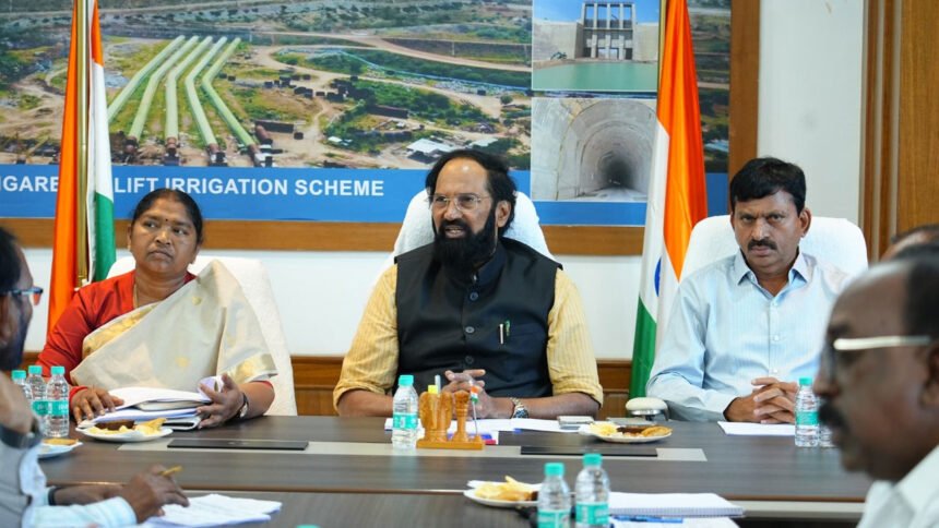 Mulugu Irrigation Projects | సాగునీటి ప్రాజెక్ట్లు పూర్తి చేయాలి.. మంత్రుల సమీక్ష 1 Mulugu Irrigation Projects