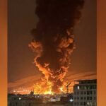 Tehran Oil Depot Fire | టెహ్రాన్​లోని Shehran Oil Depotలో భారీ పేలుళ్లు.. ఆకాశాన్ని తాకిన అగ్ని జ్వాలలు