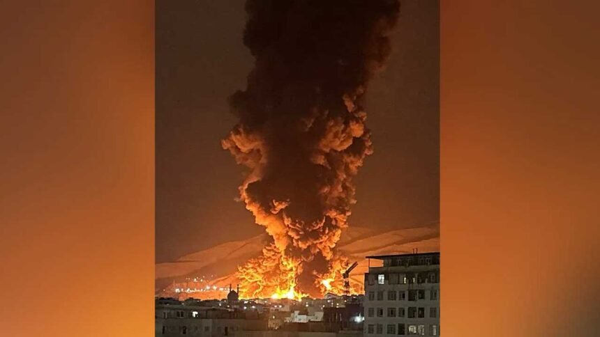 Tehran Oil Depot Fire | టెహ్రాన్​లోని Shehran Oil Depotలో భారీ పేలుళ్లు.. ఆకాశాన్ని తాకిన అగ్ని జ్వాలలు