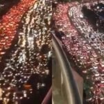 Hyderabad Rain Traffic | ఓ వైపు వర్షం.. మరోవైపు ట్రాఫిక్​... హైదరాబాద్​లో వాహనదారుల ఇక్కట్లు!