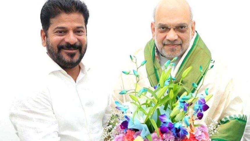 Telangana IPS Cadre | కేంద్ర మంత్రి అమిత్షాతో సీఎం రేవంత్ భేటీ.. ఐపీఎస్లను కేటాయించాలని విన్నపం! 1 Telangana IPS Cadre | కేంద్ర మంత్రి అమిత్షాతో సీఎం రేవంత్ భేటీ.. ఐపీఎస్లను కేటాయించాలని విన్నపం!