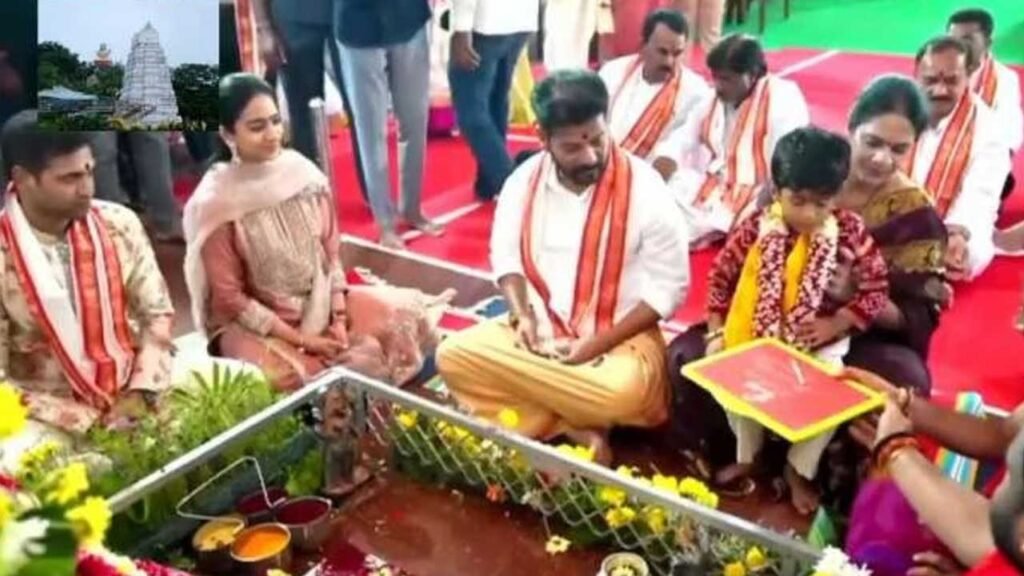 Basara Temple Development | బాసర ఆలయ అభివృద్ధి పనులకు సీఎం రేవంత్ రెడ్డి శంకుస్థాపన 2 Basara Temple Development